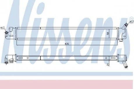 Радіатор, Тяговий аккамулятор NISSENS 666209 (фото 1)