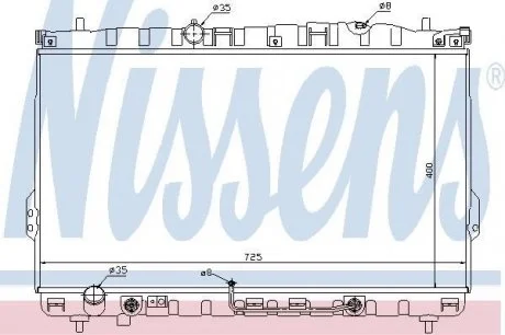 Радіатор охолодження NISSENS 67033