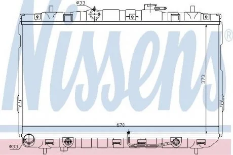 Радиатор HY COUPE(02-)2.7 i V6 24V(+)[OE 253102d210] NISSENS 67468