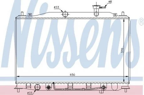Радиатор HY ACCENT(05-)1.6 i 16V(+)[OE 25310-1E100] NISSENS 67503