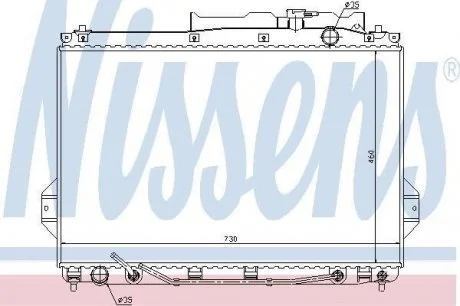 Радиатор охлаждения NISSENS 67527