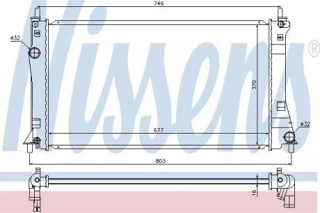 Радиатор NISSENS 68528
