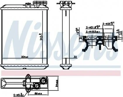 Радиатор печки NISSENS 707102