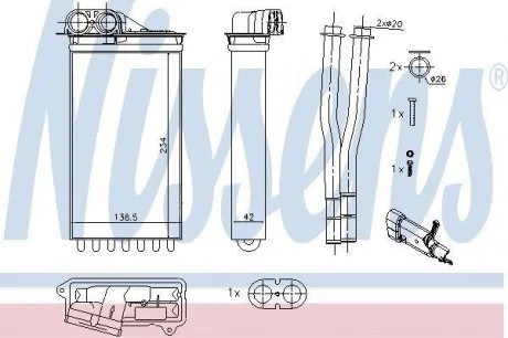 Отопитель NISSENS 71161