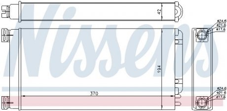 Радиатор печки MAN TG-L (05-) |MAN TG-M (05-) |MAN TG-S (07-) |MAN TG-X (07-) |MAN TG-A (02-) NISSENS 71926