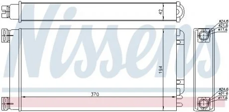 Радіатор пічки MAN TG-L (05-) |MAN TG-M (05-) |MAN TG-S (07-) |MAN TG-X (07-) |MAN TG-A (02-) NISSENS 71926 (фото 1)