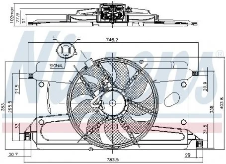 Вентилятор отопления NISSENS 85697