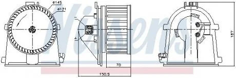 Вентилятор салона NISSENS 87386