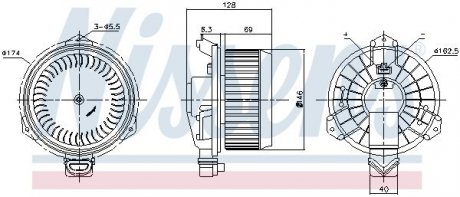 DMUCHAWA WN?TRZA FIAT SEDICI/SUZUKI SWIFT 06- NISSENS 87723