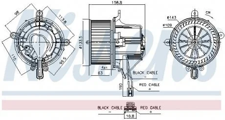 DMUCHAWA WN?TRZA PORSCHE PANAMERA 3,0-4,8 09-16 NISSENS 87760