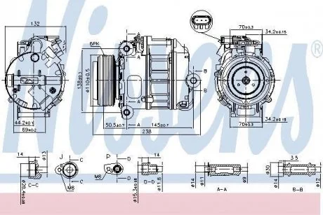 Компресор, кондиціонер NISSENS 890037