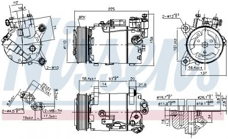 Компресор кондиціонера NISSENS 890099