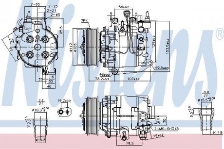 KOMPRESOR KLIMATYZACJI HONDA NISSENS 890167