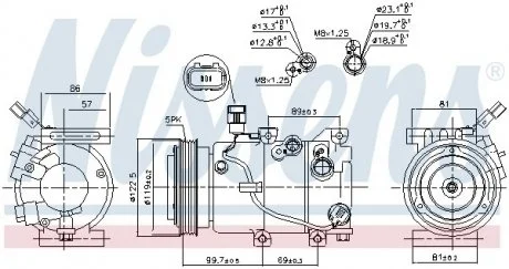 KOMPRESOR KLIMATYZACJI HYUNDAI NISSENS 890241