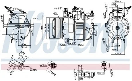 KOMPRESOR KLIMATYZACJI FORD NISSENS 890250
