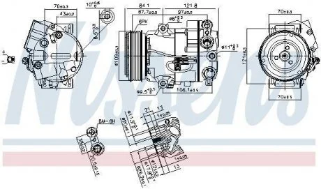 KOMPRESOR KLIMATYZACJI OPEL NISSENS 890259