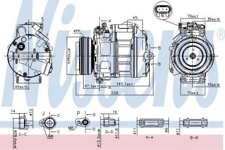 Компресор кондиціонера NISSENS 890329
