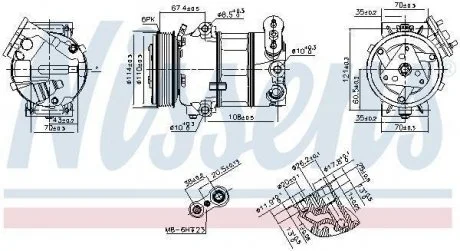 KOMPRESOR KLIMATYZACJI FIAT NISSENS 890339