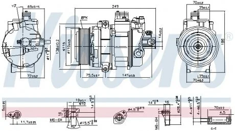 KOMPRESOR KLIMATYZACJI BMW NISSENS 890359