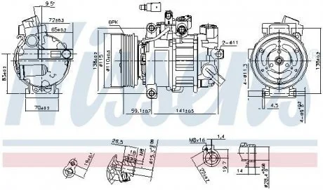 Компрессор NISSENS 890551