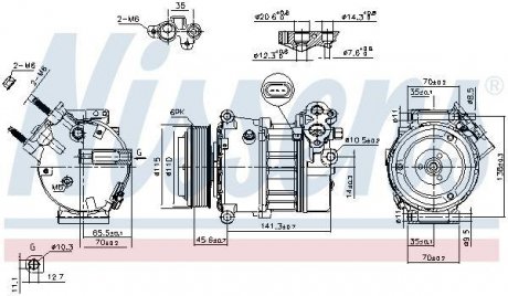 Компресор кондиціонера NISSENS 890617