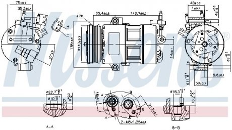 KOMPRESOR KLIMY FORD FOCUS 11- NISSENS 890639