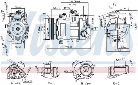 Фото компресор кондиціонера First Fit NISSENS 890757 Компресор кондиціонера First Fit NISSENS 890757