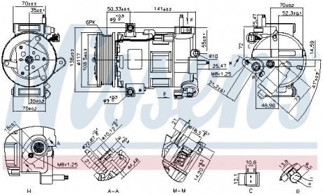 KOMPRESOR KLIMATYZACJI FORD NISSENS 890758 (фото 1)