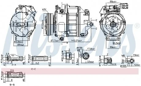 Фото компресор кондиціонера First Fit NISSENS 890759 Компресор кондиціонера First Fit NISSENS 890759