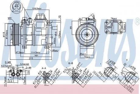 Компрессор, кондиционер NISSENS 89093