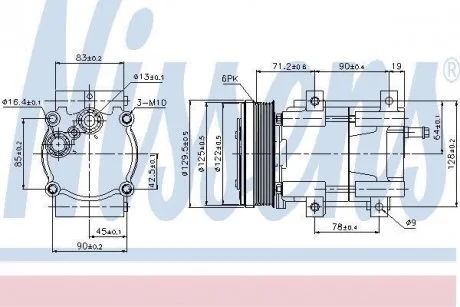 Компресор, кондиціонер NISSENS 89205