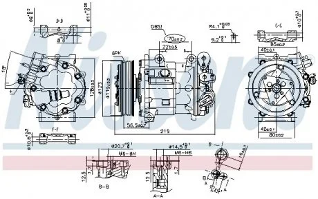 Компресор PEUGEOT 508 (10-) 2.0 HDi NISSENS 89362