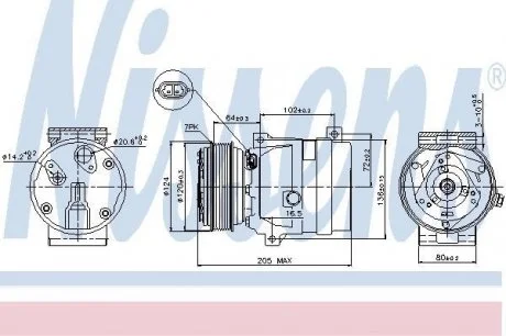 Компрессор NS INTERSTAR(02-)2.5 dCi(+)[OE 8200678510] NISSENS 89435