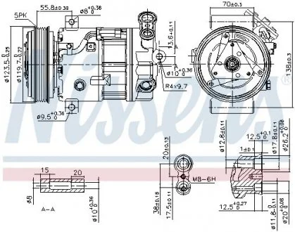 Компрессор кондиционера NISSENS 89577