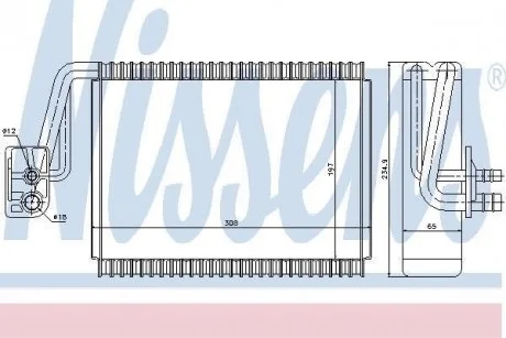 Випарник, кондиціонер NISSENS 92174
