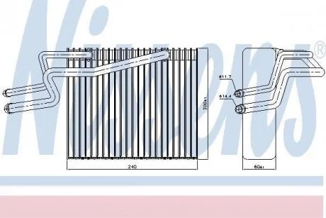 Испаритель, кондиционер NISSENS 92215