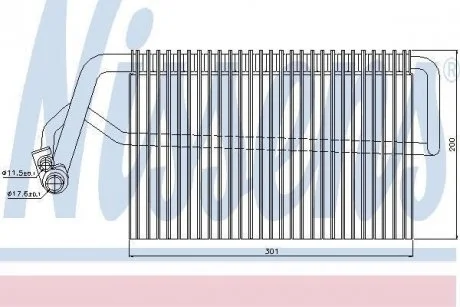 Випарник, кондиціонер NISSENS 92221