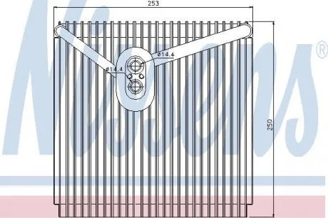 Испаритель кондиционера NISSENS 92267