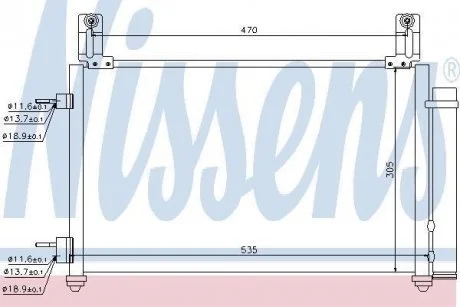 Фото радіатор кондиціонера First Fit NISSENS 940009 Радіатор кондиціонера First Fit NISSENS 940009