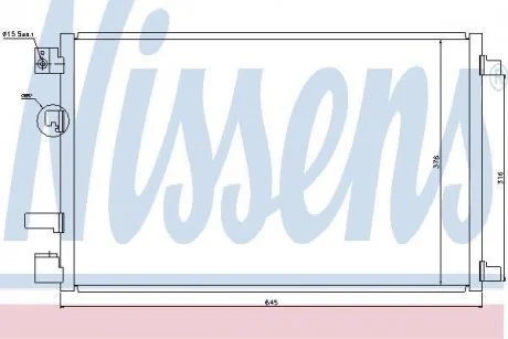 Конденсатор, кондиціонер NISSENS 940040