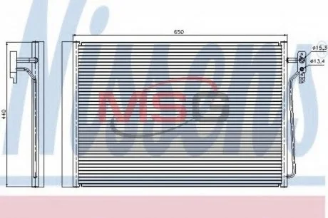 Радиатор кондиционера, 3.0-4.4D Range Rover 02-12 NISSENS 940045