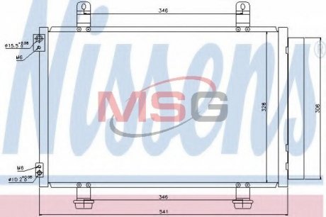 Конденсер кондиционера NISSENS 940079