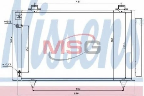 Конденсатор, кондиціонер NISSENS 940081