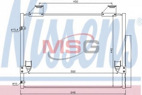 Конденсатор, кондиционер NISSENS 940083