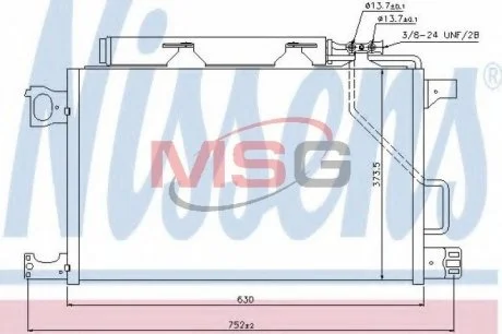 Конденсатор, кондиционер NISSENS 940100