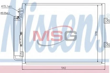 Конденсер кондиціонера NISSENS 940126