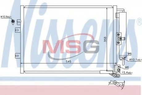 Конденсатор, кондиционер NISSENS 940142