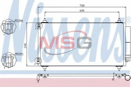 Конденсатор, кондиціонер NISSENS 940146