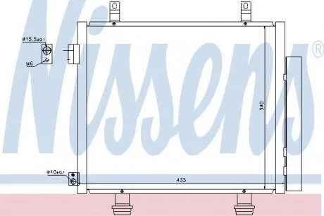 Фото конденсер кондиціонера NISSENS 940193 Конденсер кондиціонера NISSENS 940193