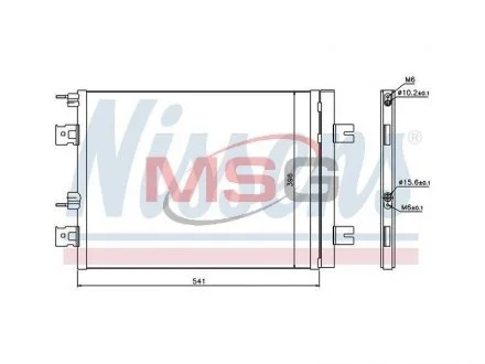 Конденсер RN DUSTER(10-)1.5 dCi(+)[OE 82 00 741 257] NISSENS 940262